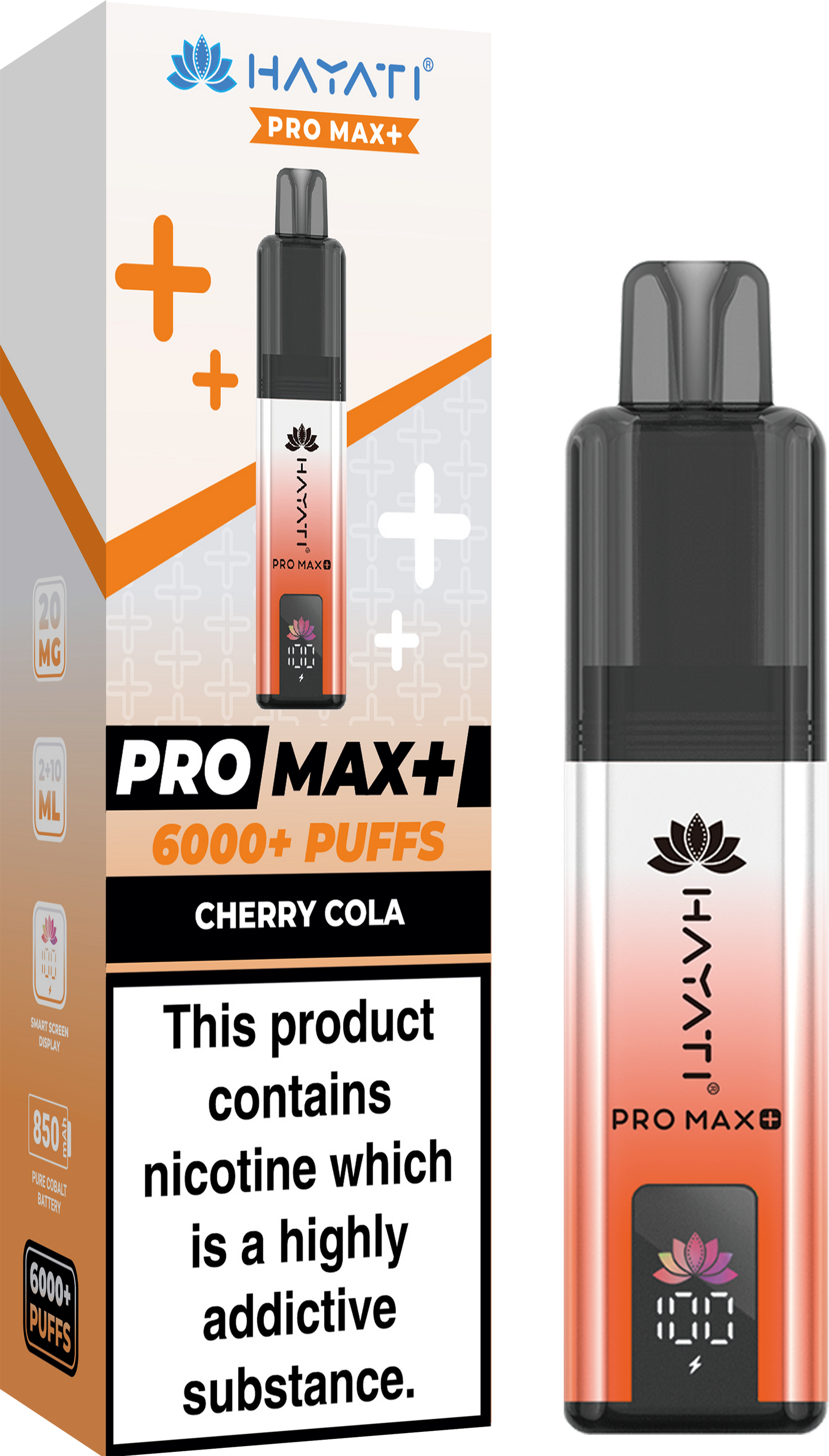 Hayati Pro Max + 6000 Puffs 20MG PreFilled Pod Kit