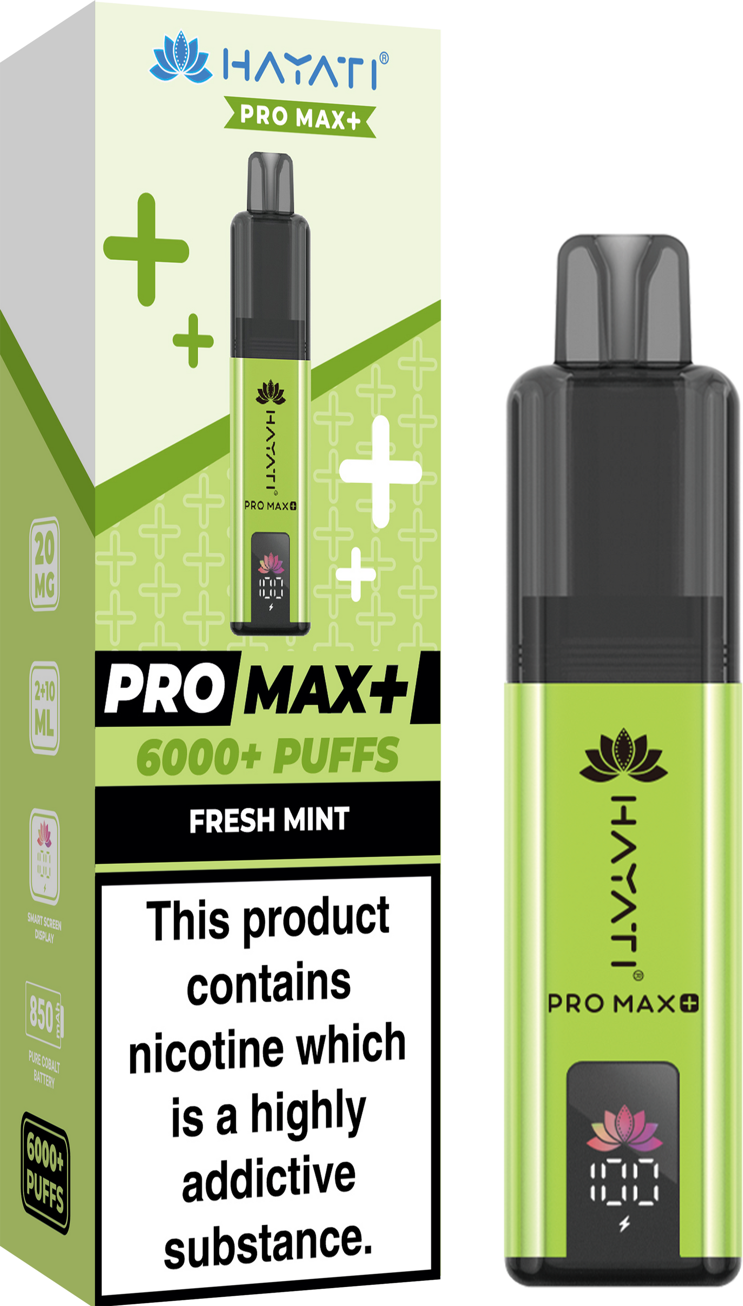 Hayati Pro Max + 6000 Puffs 20MG PreFilled Pod Kit