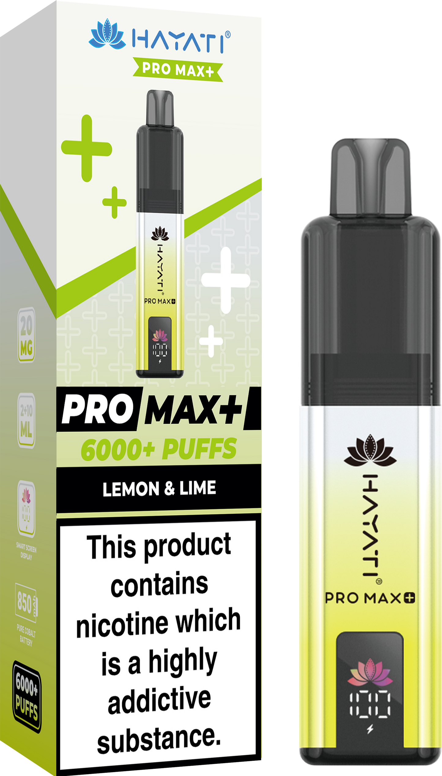 Hayati Pro Max + 6000 Puffs 20MG PreFilled Pod Kit