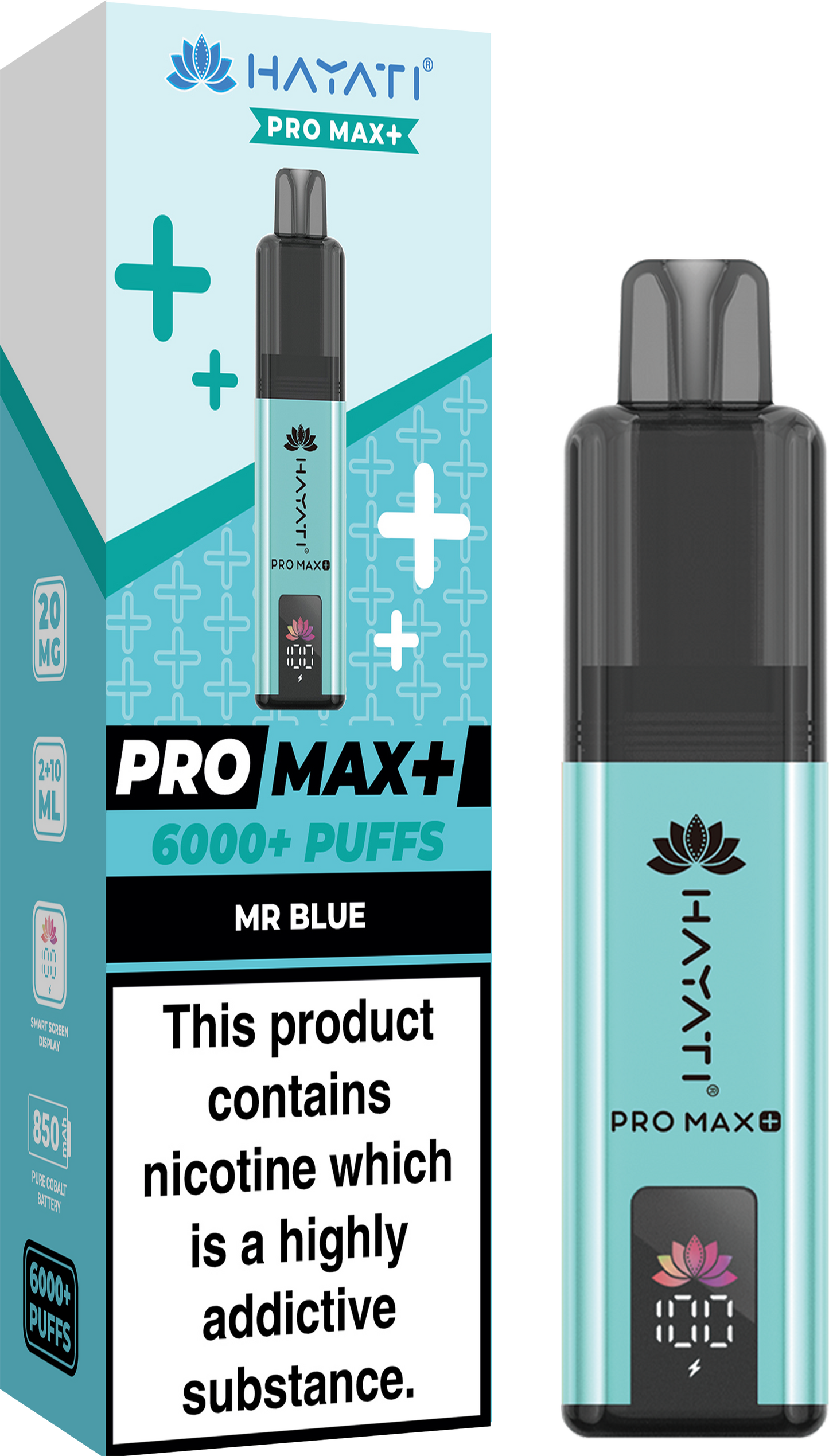 Hayati Pro Max + 6000 Puffs 20MG PreFilled Pod Kit