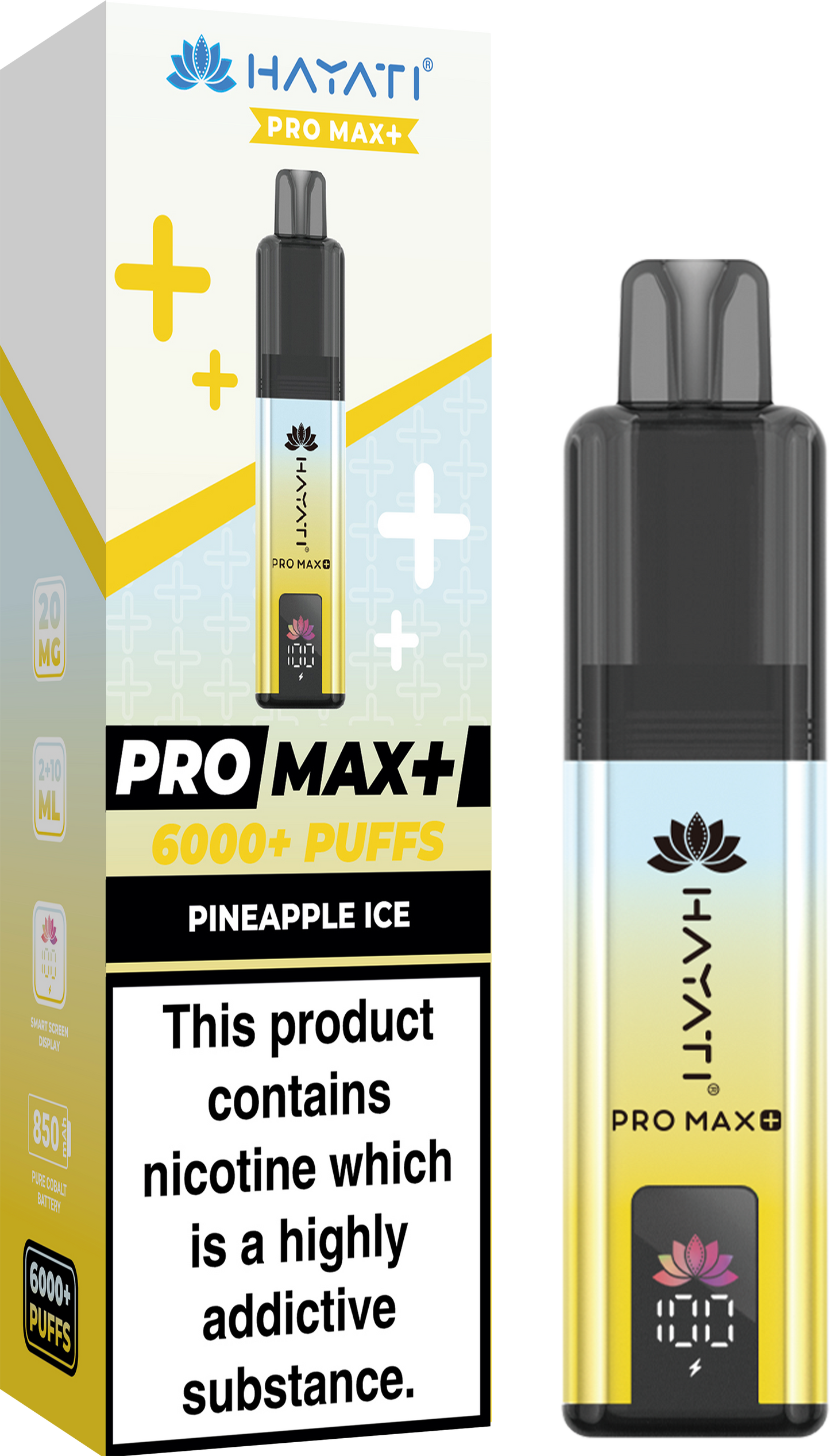 Hayati Pro Max + 6000 Puffs 20MG PreFilled Pod Kit