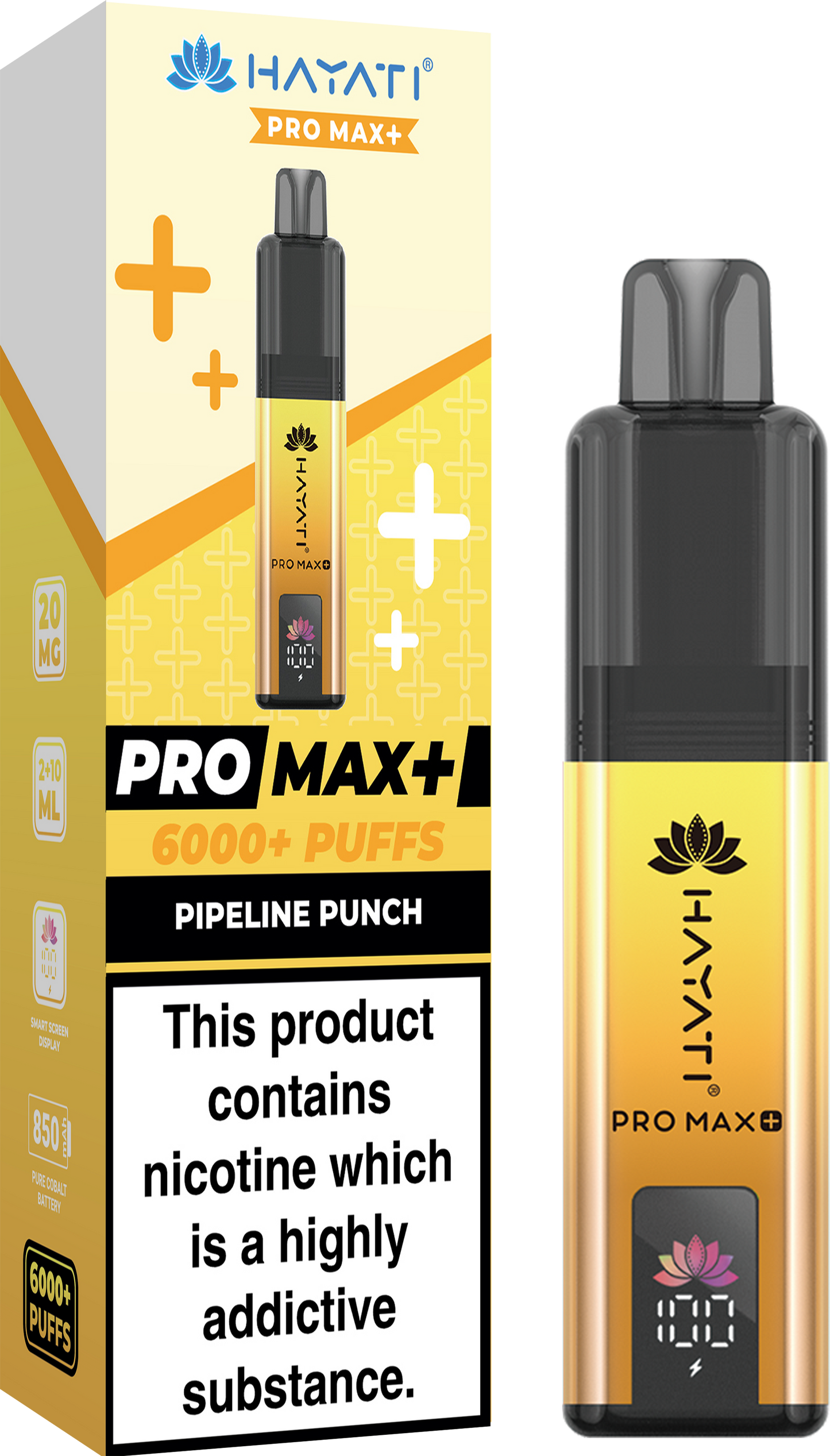 Hayati Pro Max + 6000 Puffs 20MG PreFilled Pod Kit