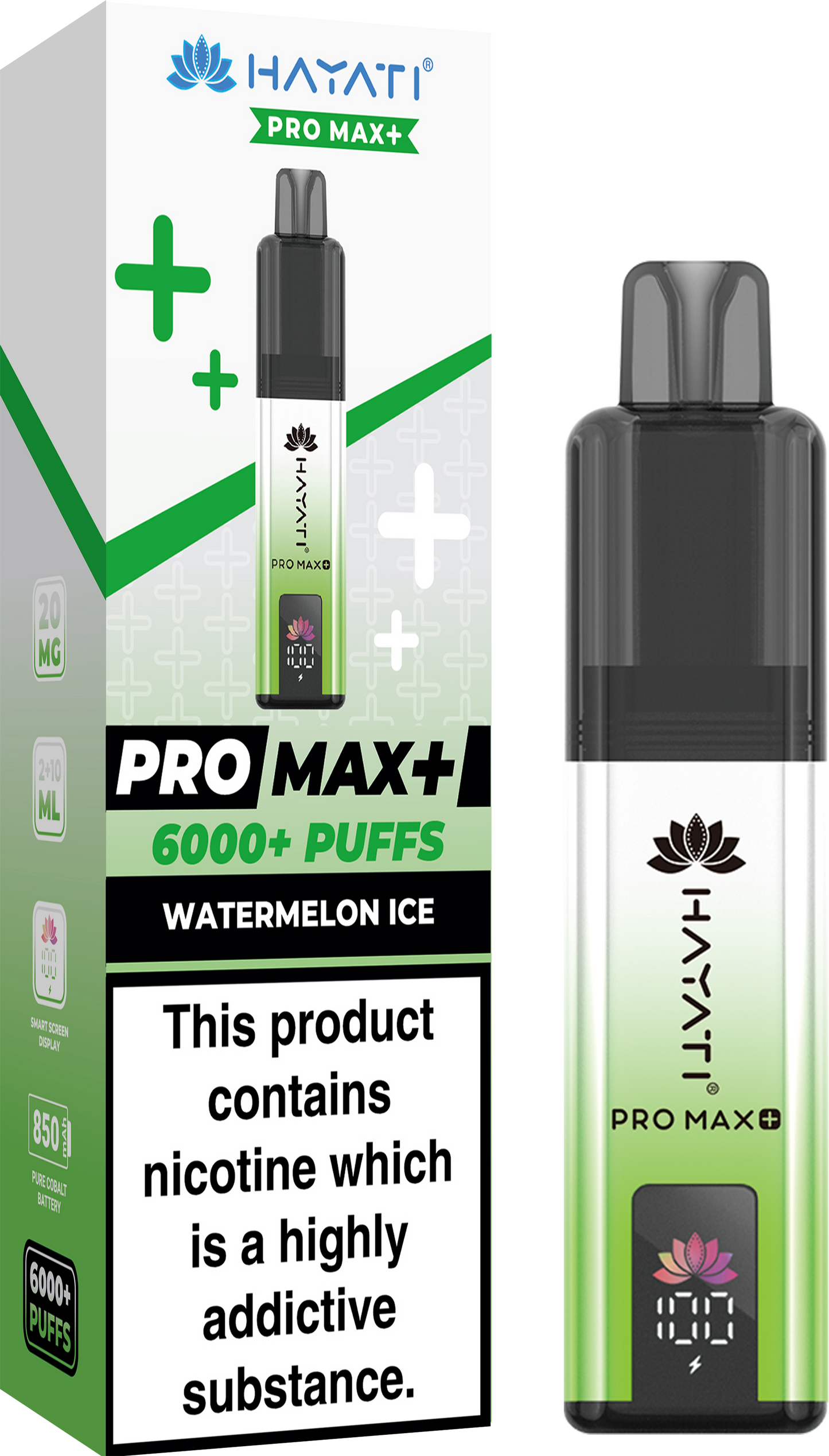 Hayati Pro Max + 6000 Puffs 20MG PreFilled Pod Kit
