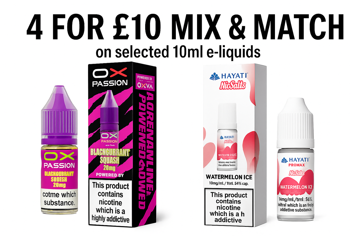 4 for £10 Deal