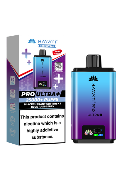 Hayati Pro Ultra+ 25,000  20MG prefilled pod Kit