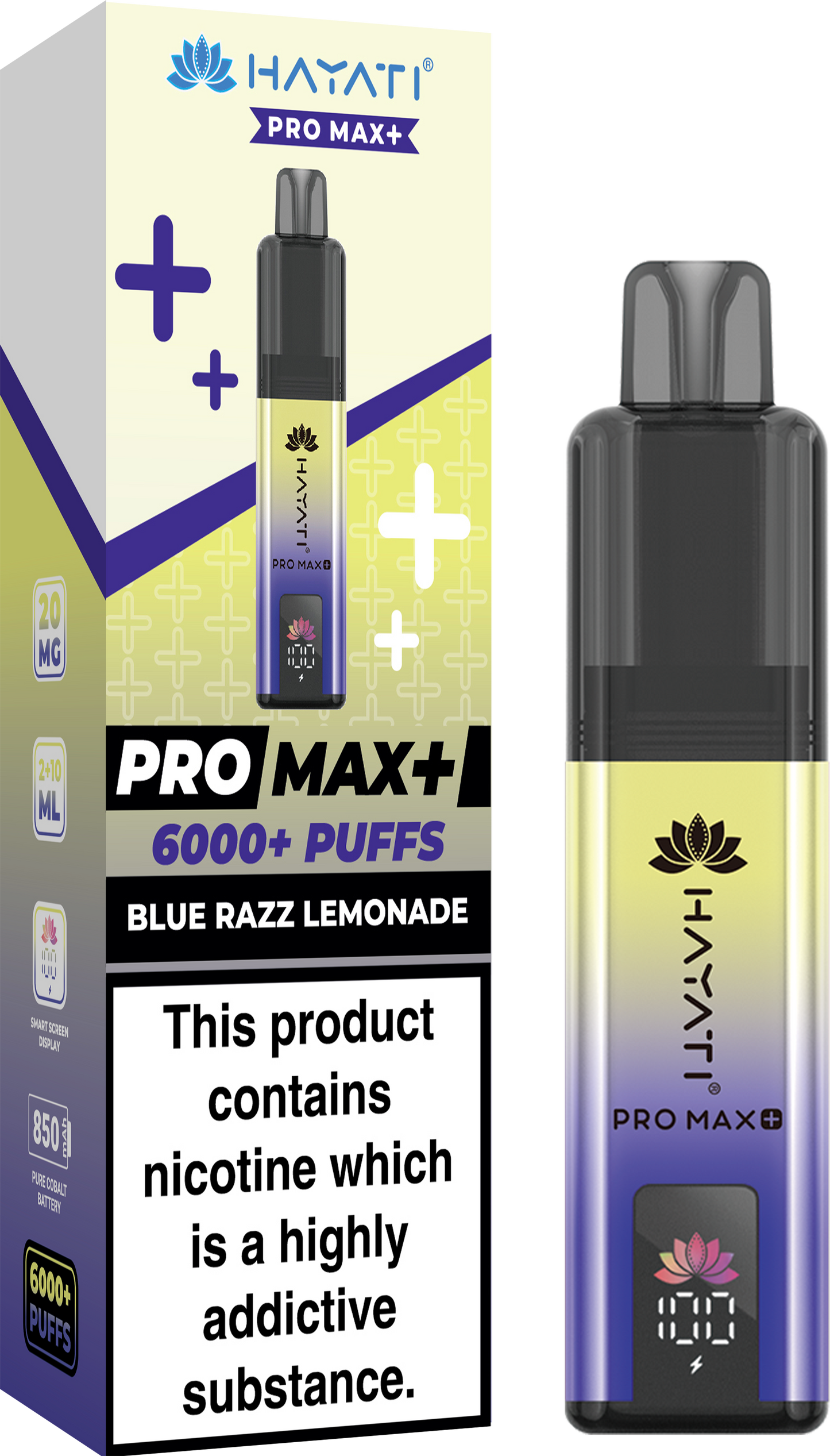 Hayati Pro Max + 6000 Puffs 20MG PreFilled Pod Kit