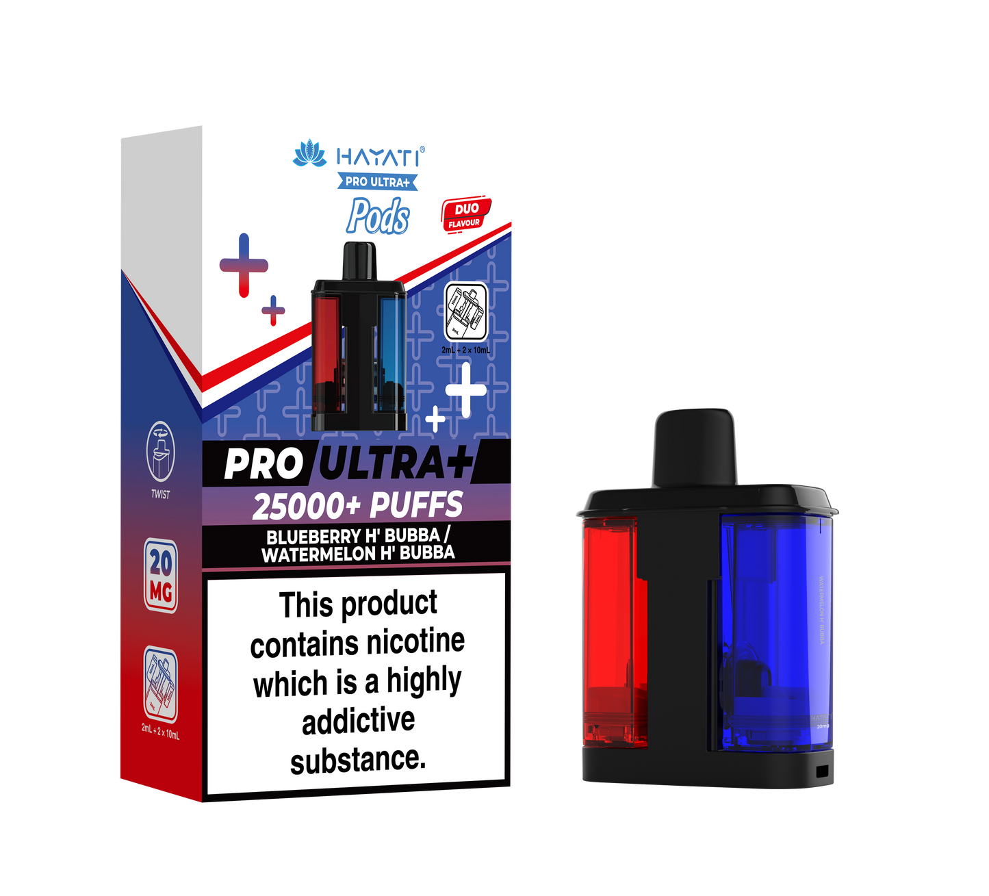 Hayati Pro Ultra+ 25000 20MG prefilled Pods