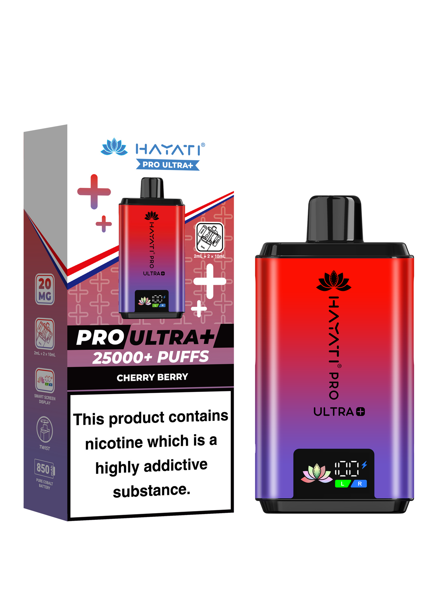 Hayati Pro Ultra+ 25,000  20MG prefilled pod Kit