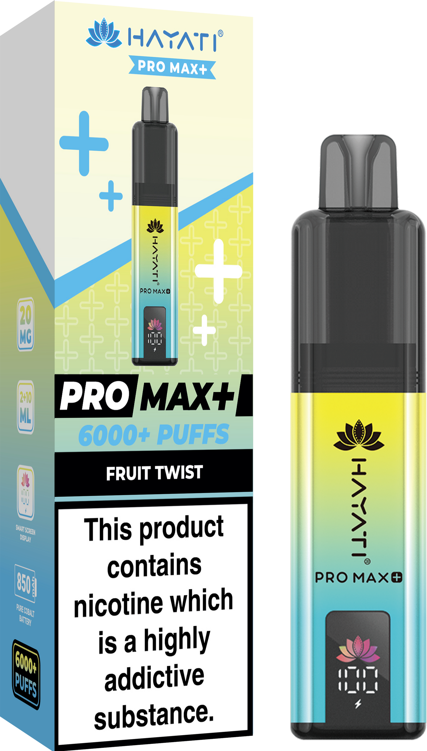 Hayati Pro Max + 6000 Puffs 20MG PreFilled Pod Kit