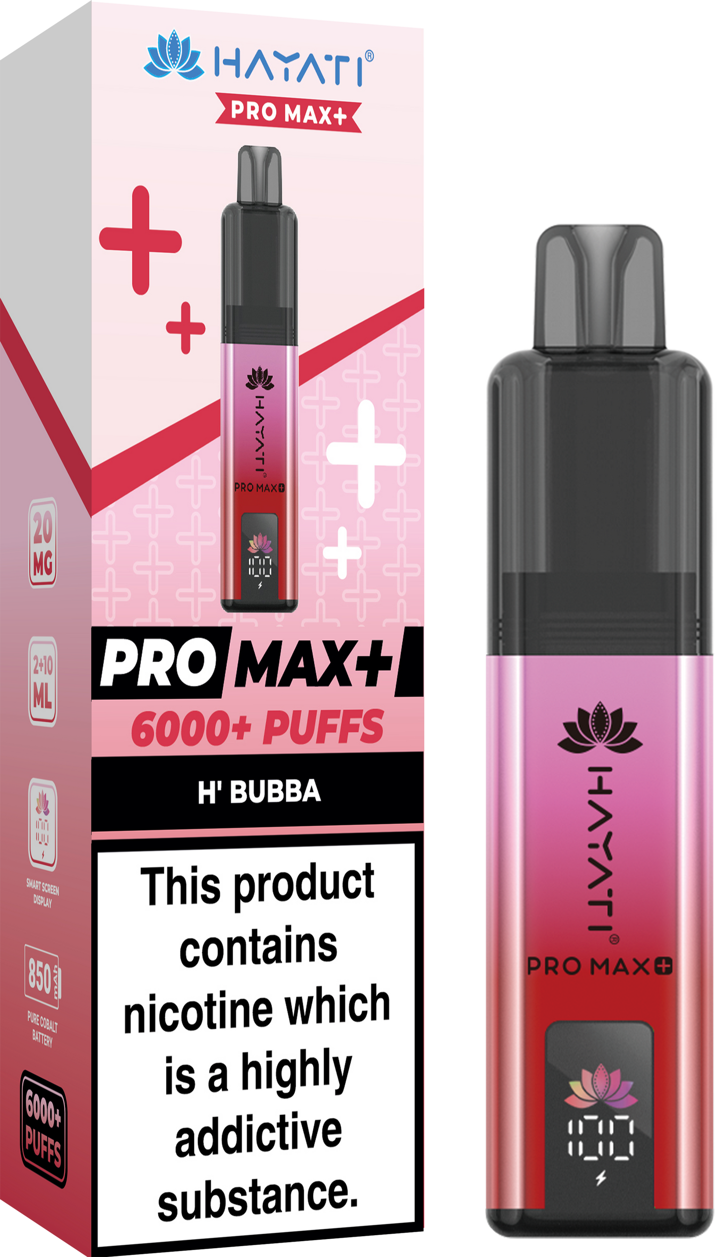 Hayati Pro Max + 6000 Puffs 20MG PreFilled Pod Kit
