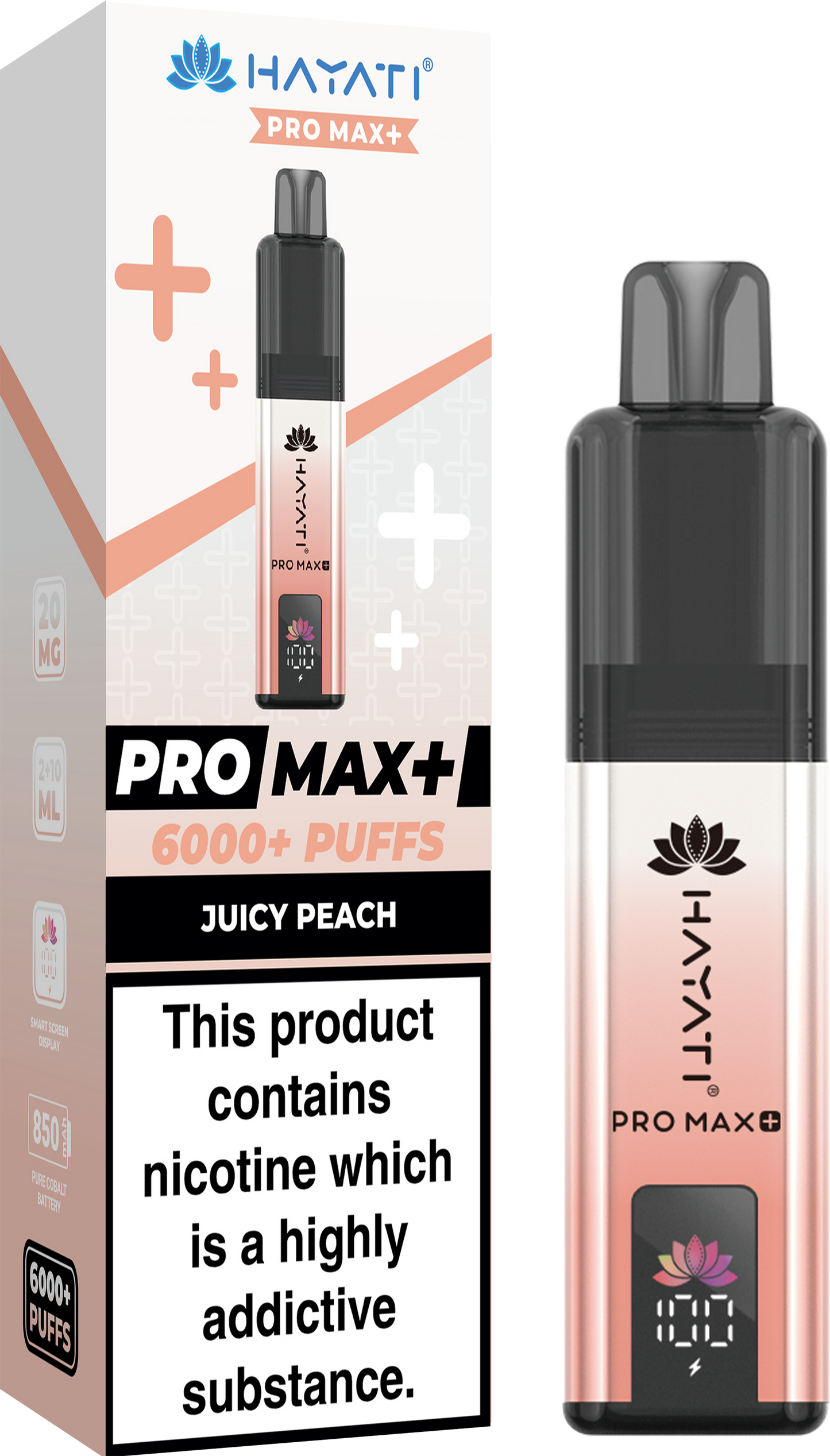 Hayati Pro Max + 6000 Puffs 20MG PreFilled Pod Kit