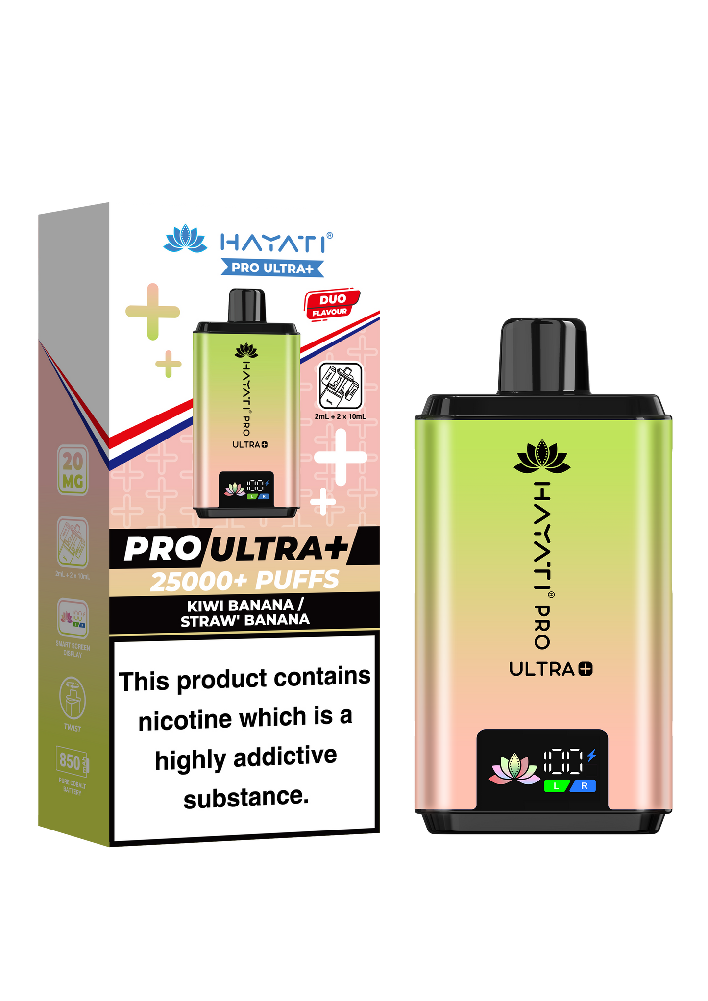 Hayati Pro Ultra+ 25,000  20MG prefilled pod Kit
