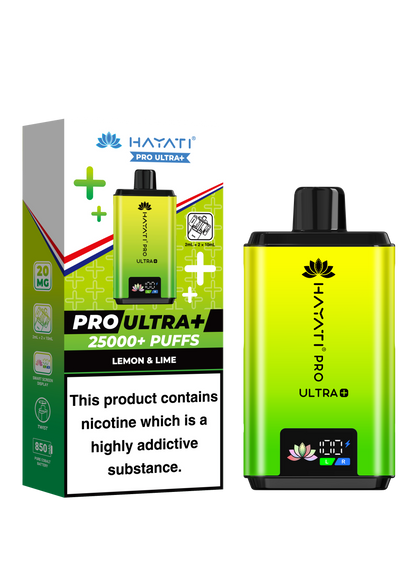 Hayati Pro Ultra+ 25,000  20MG prefilled pod Kit