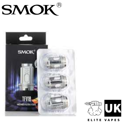 Smok TFV18 Meshed 0.33 Ohm 3 Pack - Elite Vapes UK