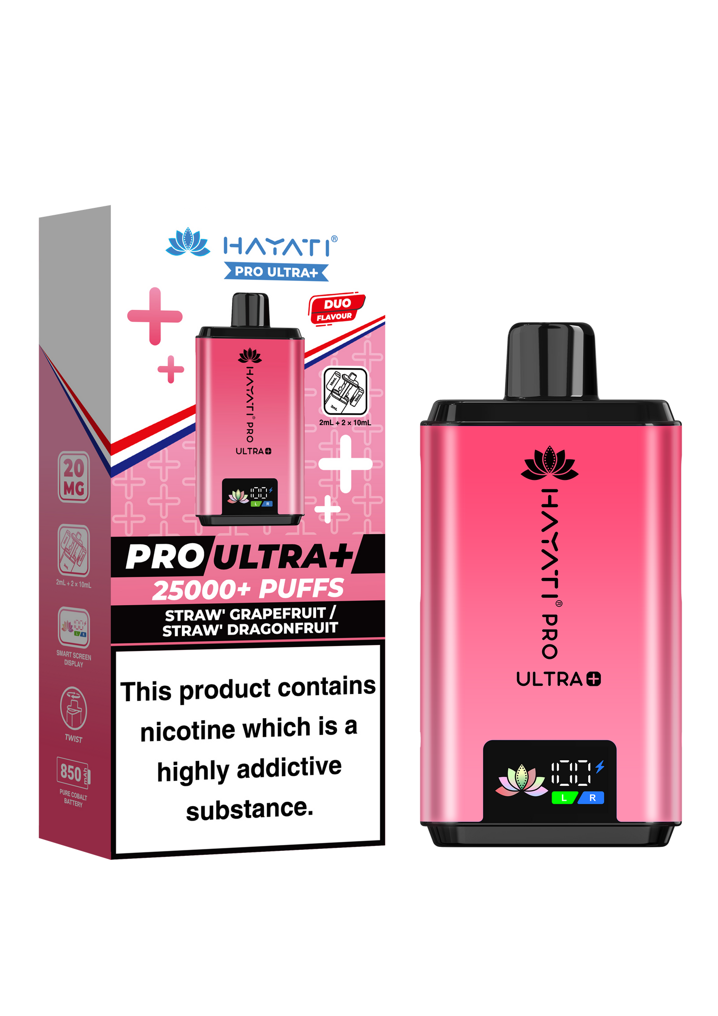 Hayati Pro Ultra+ 25,000  20MG prefilled pod Kit