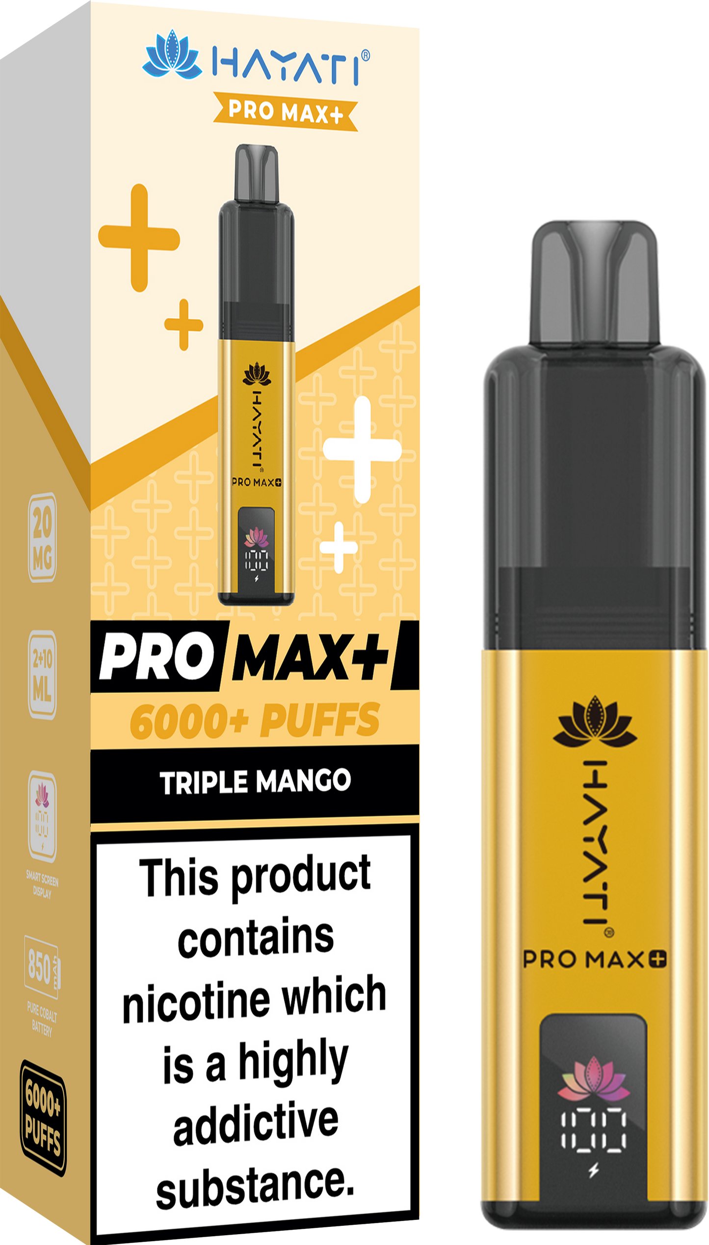 Hayati Pro Max + 6000 Puffs 20MG PreFilled Pod Kit