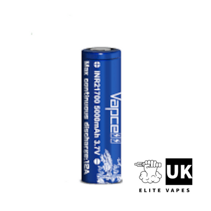 Vapecell 21700 5000mAH 12A 3.7v Battery - Elite Vapes UK